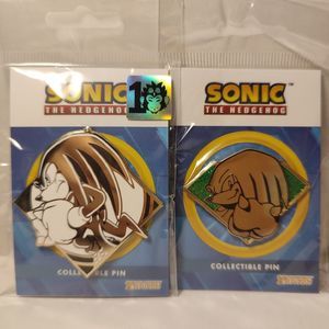 Sonic The Hedgehog Knuckles Enamel Pins Set Official Sega Collectibles Bundle